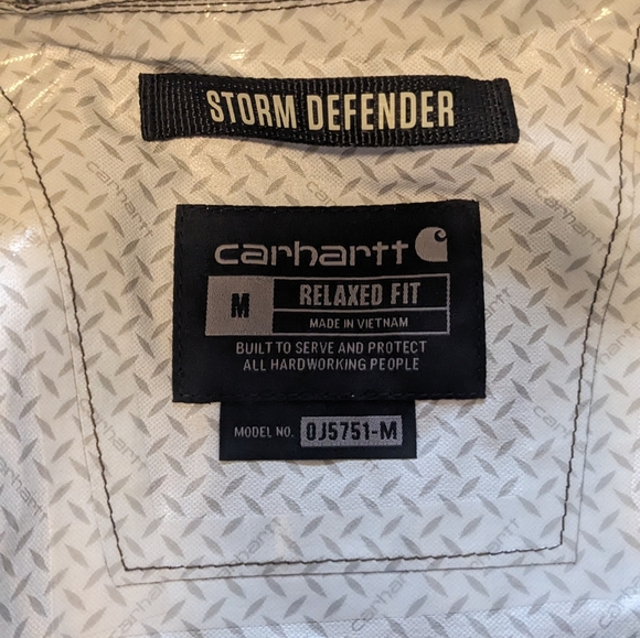 Carhartt Storm Defender Relaxed Fit Jacket in Tarmac. Size Medium. NWT - Picture 8 of 16